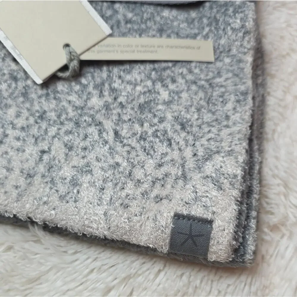 🚨NEW BAREFOOT DREAMS Cozychic Lite Confetti Scarf Gray Soft